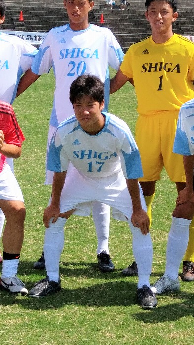 高校サッカー部 1年細川侑駿君 滋賀県サッカー少年男子の部 国体代表に選出