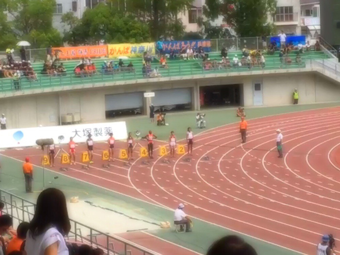 中学女子陸上部 全日本中学校陸上競技選手権大会に出場