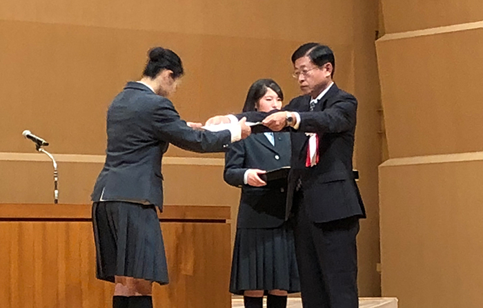 高校バトントワリング部 滋賀総合文化祭の大会スローガンコンクールで最優秀賞受賞