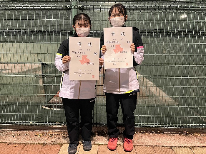 高校女子ソフトテニス部 滋賀県高校交流戦 優勝しました