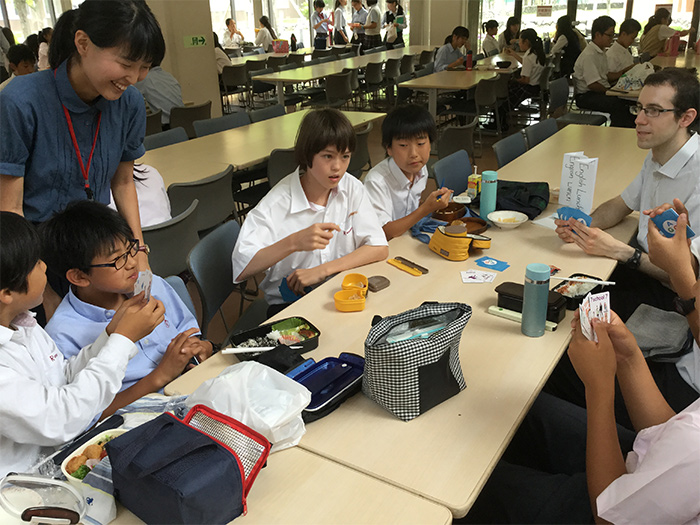 中学 留学生を交えてのEnglish Lunch