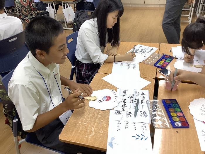 守山公州中学生相互派遣プログラムを実施しました