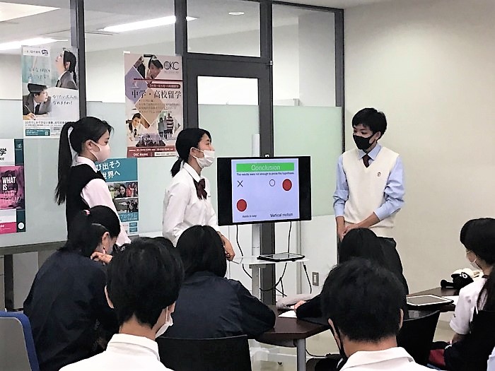 高3 Science EnglishⅡ 中2へ研究プレゼン