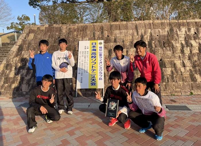 高校男子ソフトテニス部 令和3年度日本海高校ソフトテニス大会団体戦の結果報告