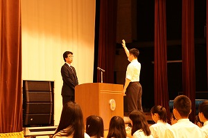 高校 春季高校総体壮行会を行いました