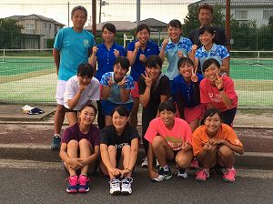 高校女子硬式テニス部 全国高校総合体育大会1回戦突破！