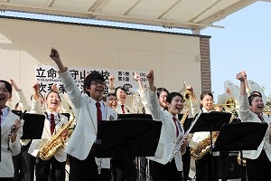 高校吹奏楽部 草津市「A SQUARE」イベントに出演しました