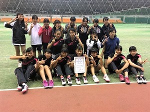 中学女子硬式テニス部 第54回滋賀県春季総合体育大会 優勝