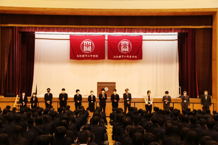 中高 2022年度1学期 始業式を行いました