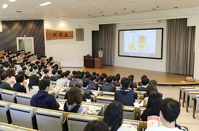 高校サッカー部 親子での栄養講座を行いました