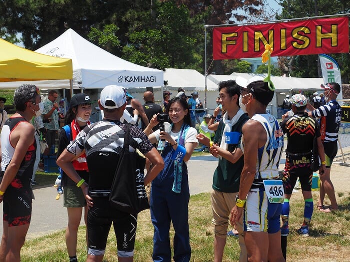 高3 メディアデザイン×「LAKE BIWA TRIATHLON IN MORIYAMA」サステナブルロケを行いました