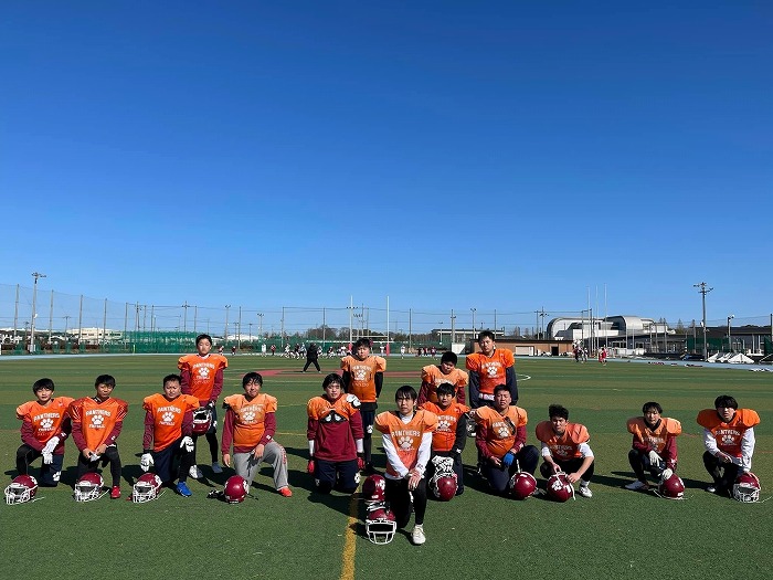 中学アメフト部 第70回正月ボウルで優勝しました