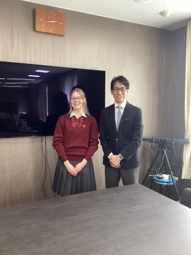 高校 ドイツからの留学生が長期の留学期間を終了しました