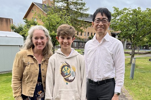 中学 アメリカ・オレゴン州からの留学生ニコラスさんが来校