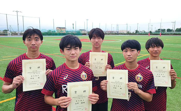高校サッカー部 滋賀県春季総体サッカー競技　優秀選手に本校から5名選出