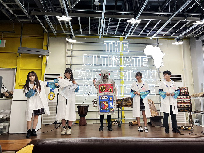 中3 万博で謎解きイベントを開催しました