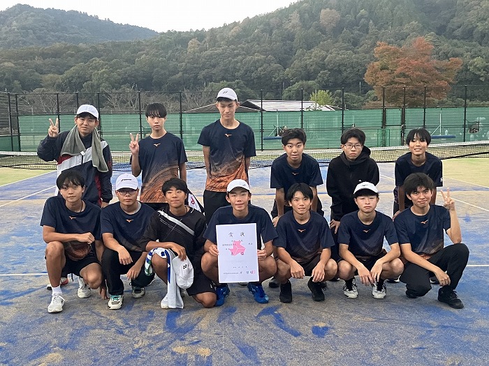 高校男子硬式テニス部  令和7年度 滋賀県高等学校秋季総体 男子テニス競技大会 結果報告